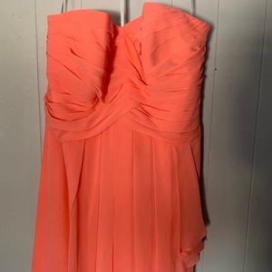 David’s Bridal Strapless Bridesmaid Dress